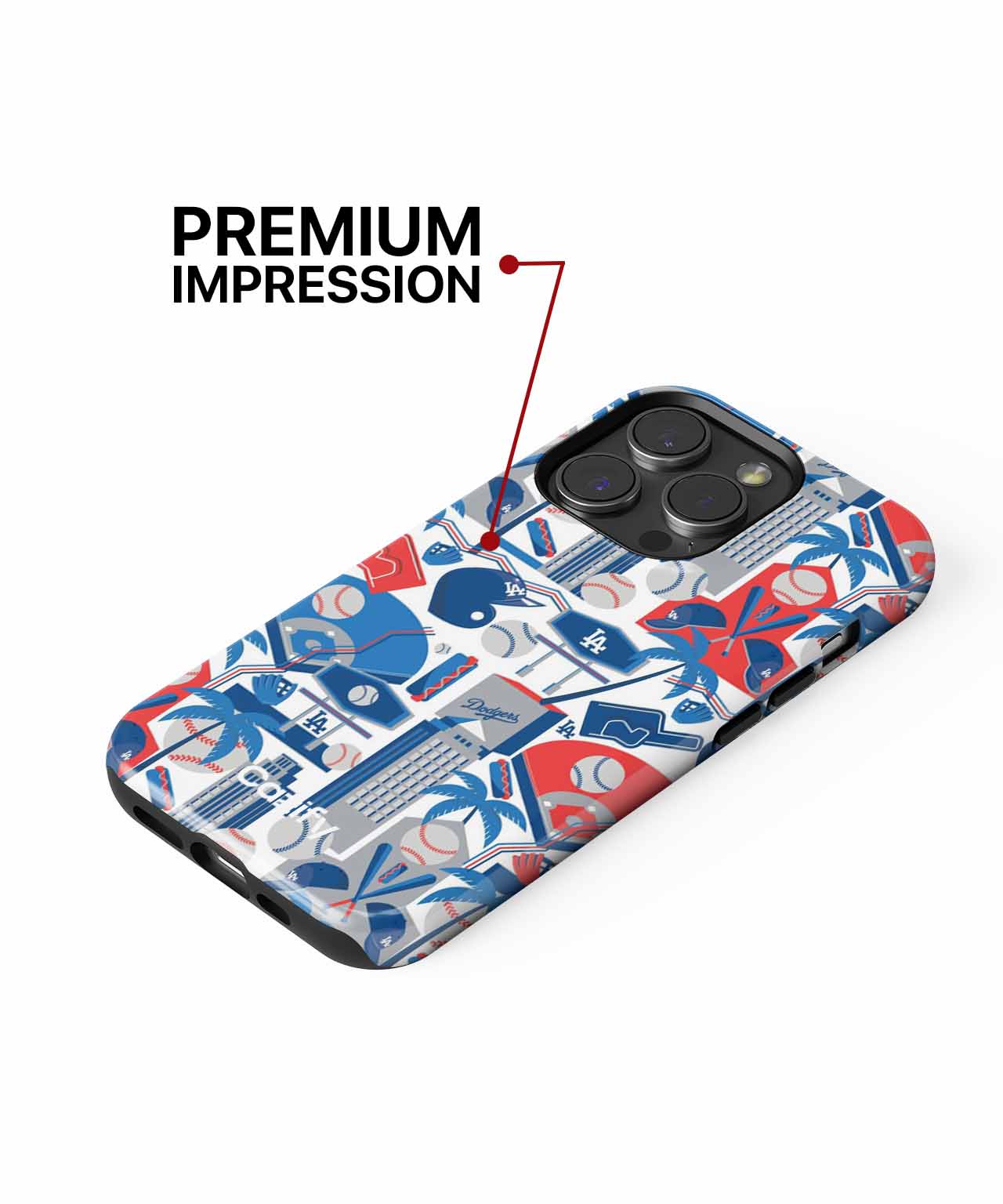 Baseball Paradise with Palm Trees iPhone case Case Cazify - Delivery Canada
