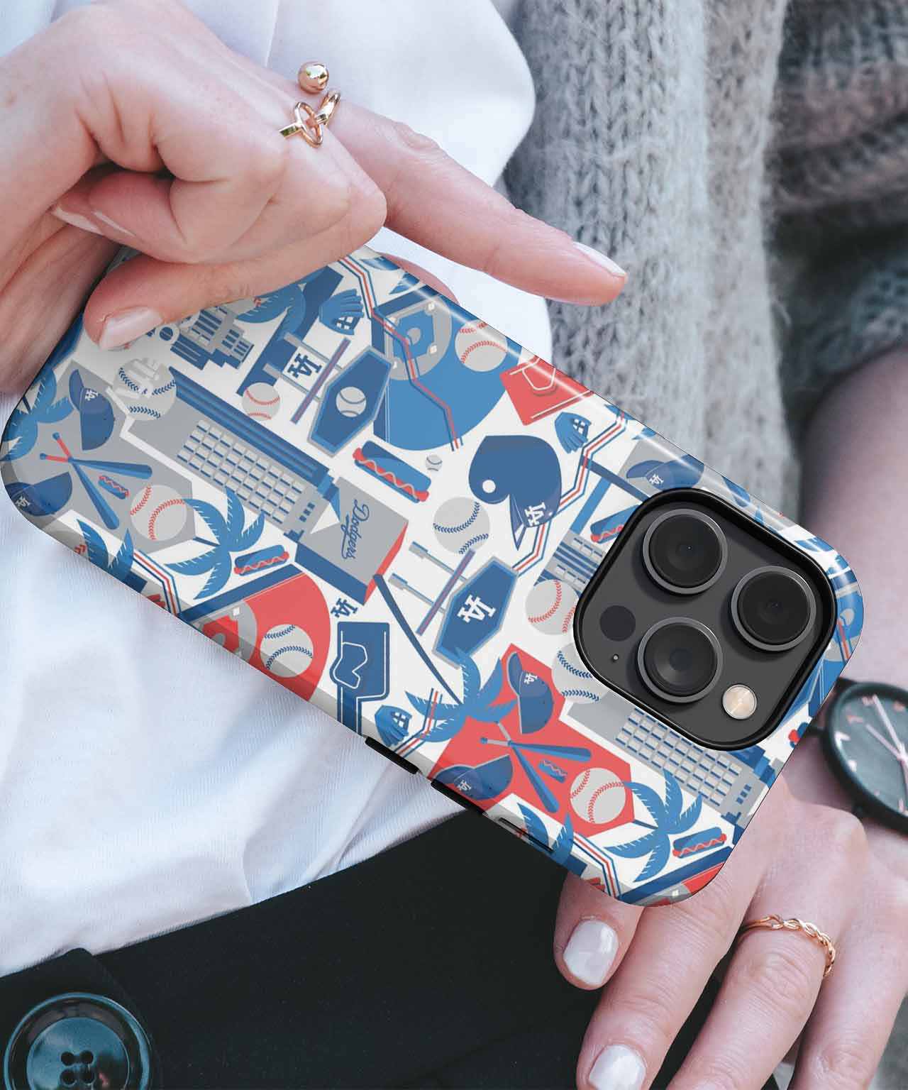 Baseball Paradise with Palm Trees iPhone case Case Cazify - Delivery Canada