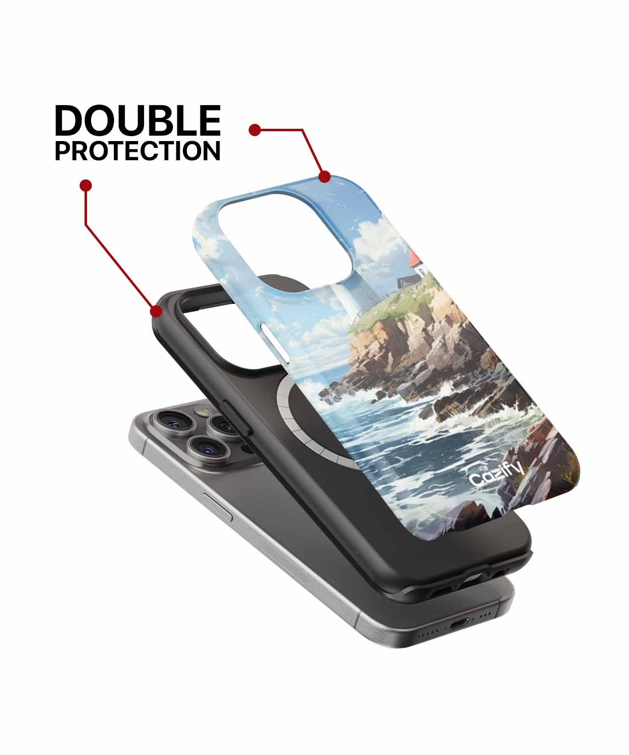 Beacon of Hope Standing Tall by the Sea iPhone case Case Cazify - Delivery Canada