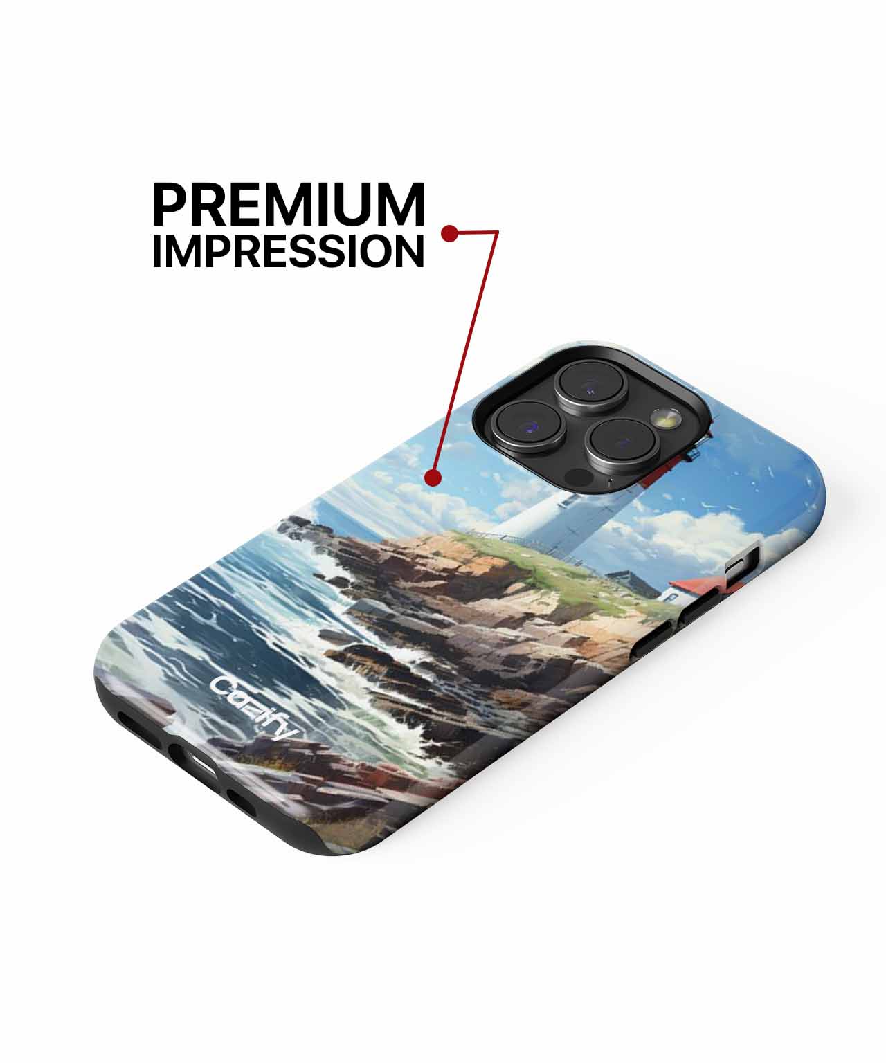 Beacon of Hope Standing Tall by the Sea iPhone case Case Cazify - Delivery Canada