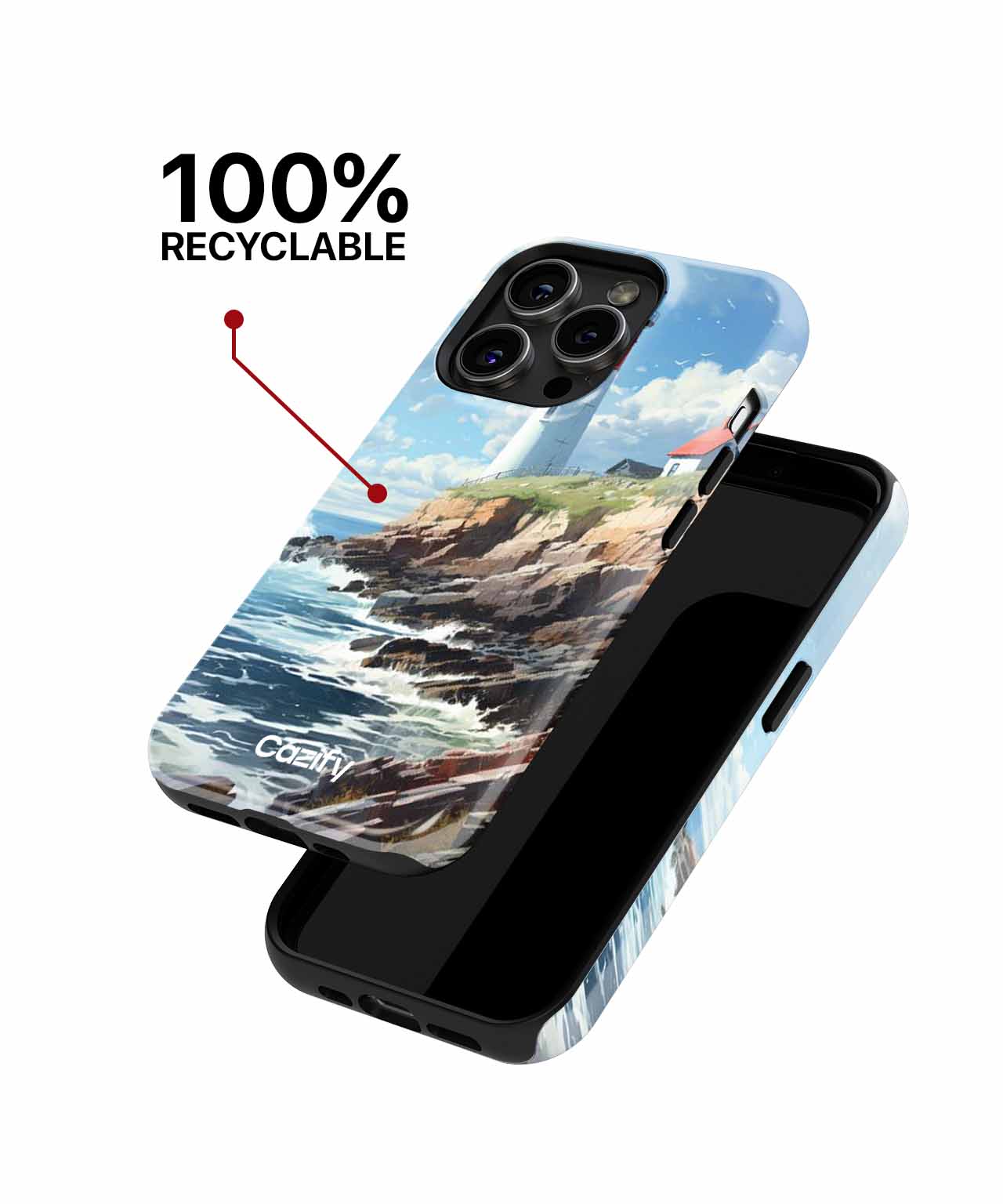 Beacon of Hope Standing Tall by the Sea iPhone case Case Cazify - Delivery Canada