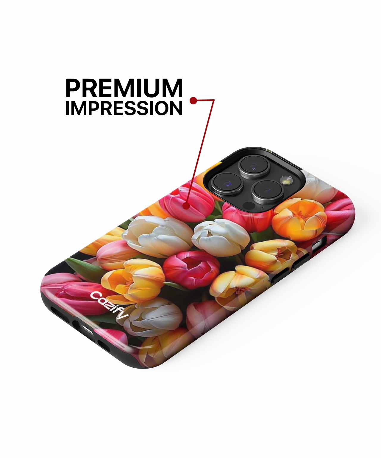 Beautiful Bouquet of Colorful Tulips iPhone case Case Cazify - Delivery Canada