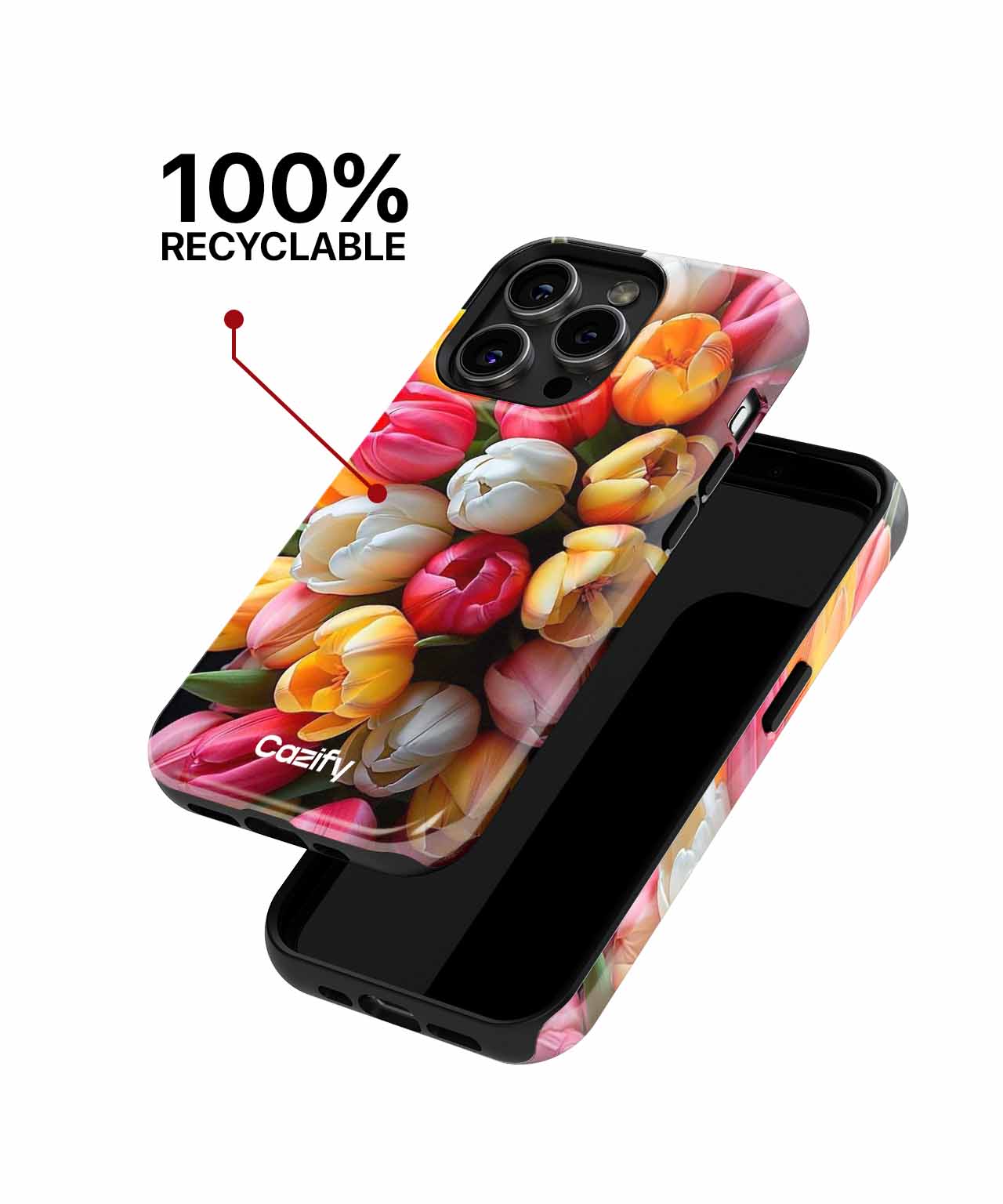 Beautiful Bouquet of Colorful Tulips iPhone case Case Cazify - Delivery Canada