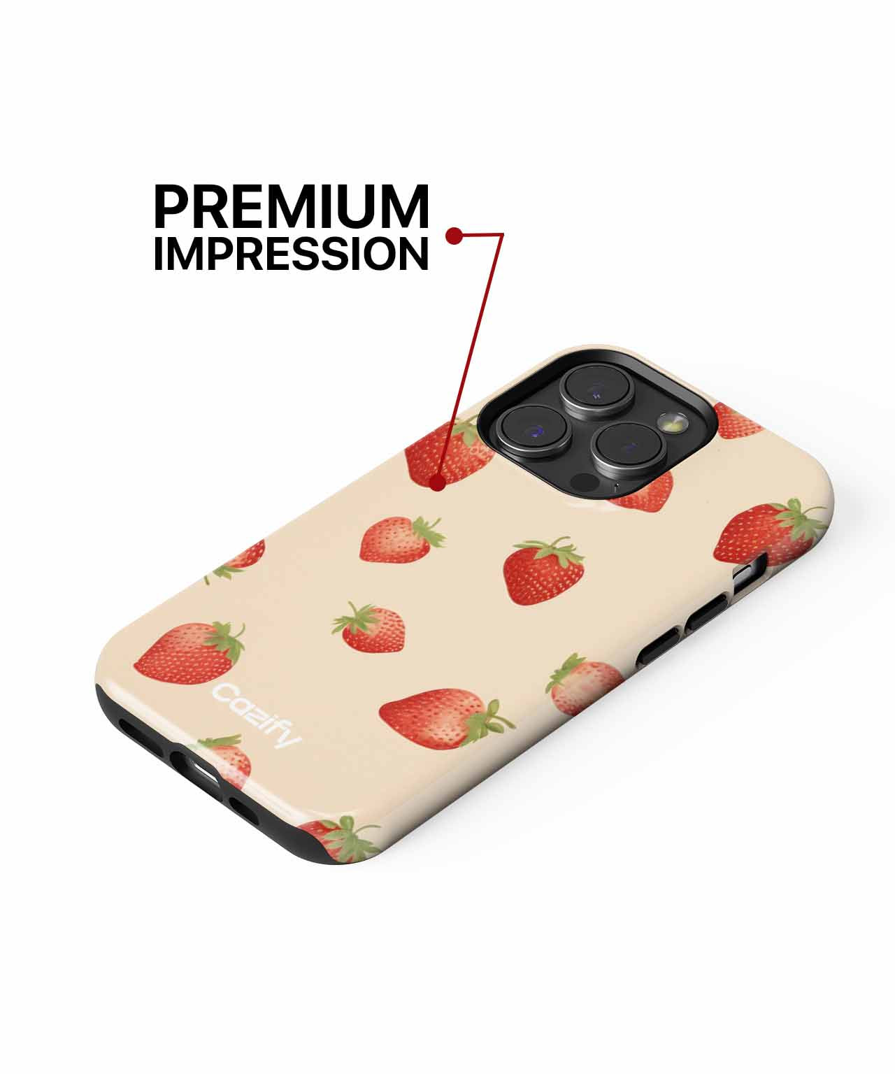 Berry Sweet Strawberry Delightful Pattern iPhone case Case Cazify - Delivery Canada