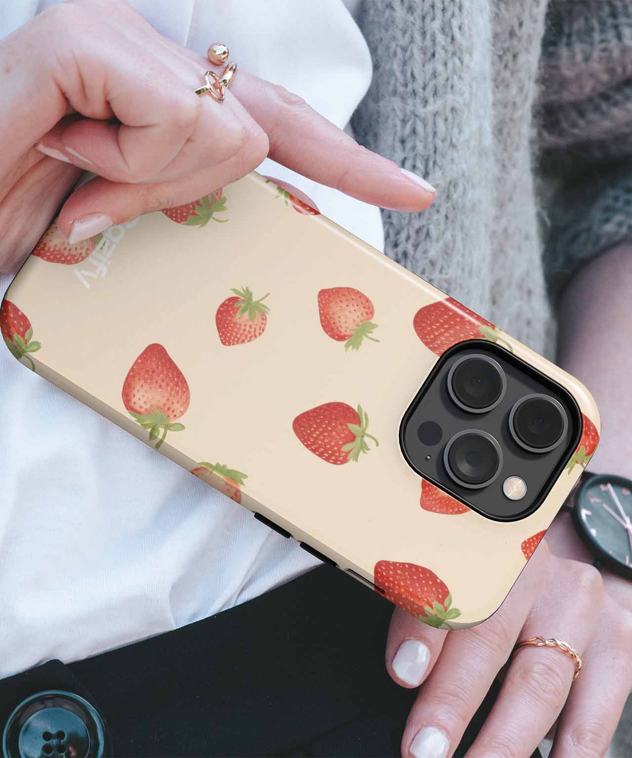 Berry Sweet Strawberry Delightful Pattern iPhone case Case Cazify - Delivery Canada