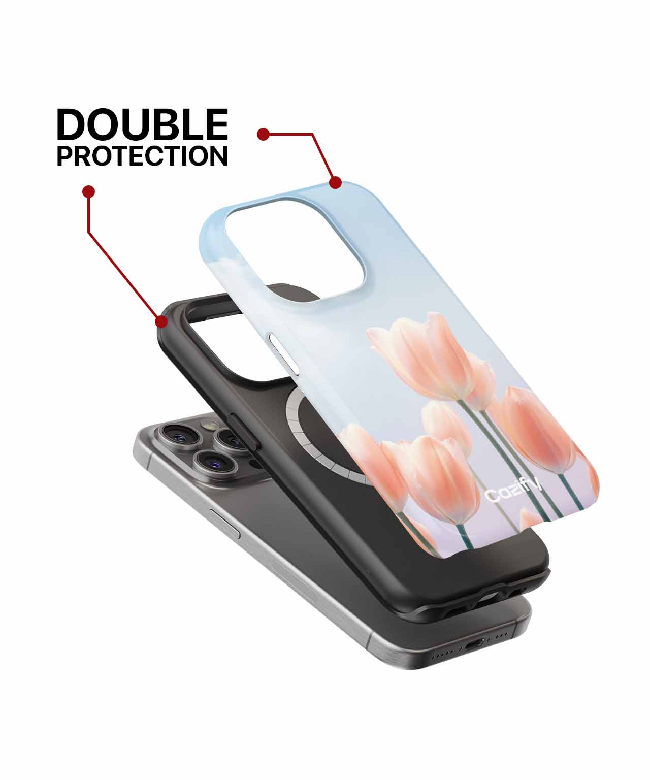 Blissful Blooming Tulips in Springtime iPhone case Case Cazify - Delivery Canada
