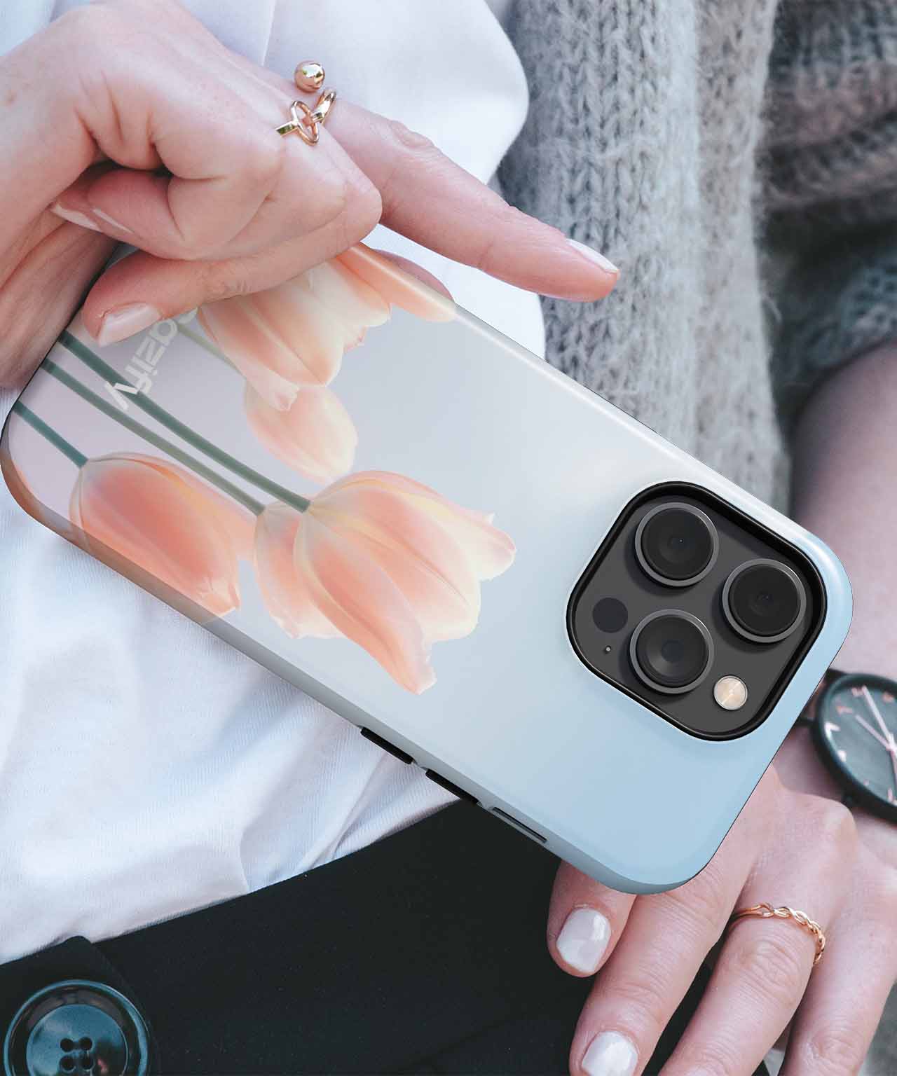 Blissful Blooming Tulips in Springtime iPhone case Case Cazify - Delivery Canada