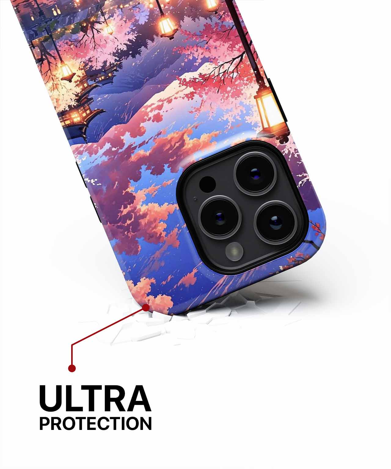 Blissful Cherry Blossom Evening Glow iPhone case Case Cazify - Delivery Canada