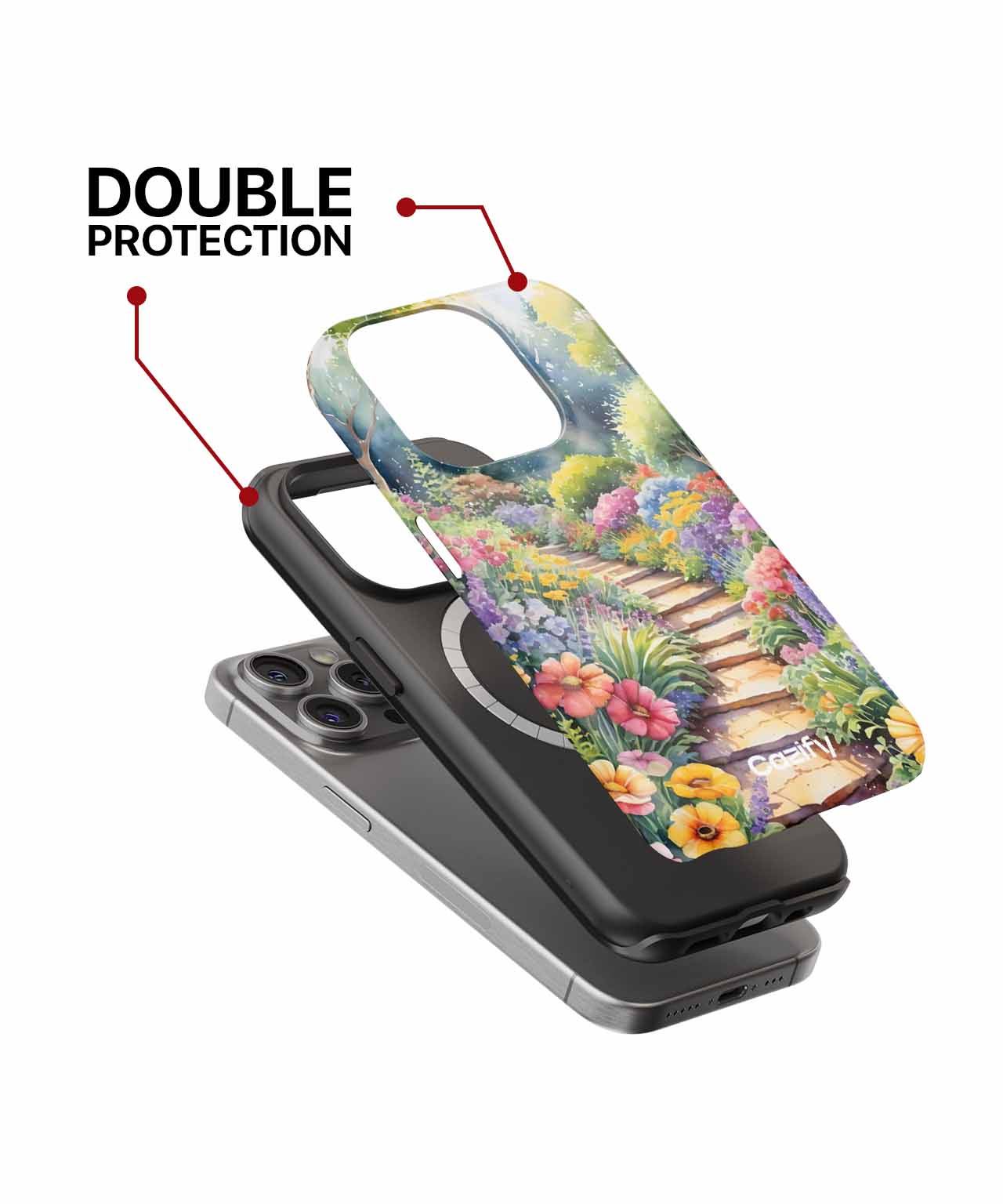 Blissful Floral Pathway of Dreams iPhone case Case Cazify - Delivery Canada