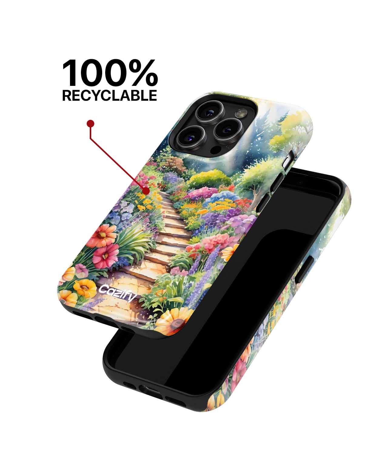 Blissful Floral Pathway of Dreams iPhone case Case Cazify - Delivery Canada