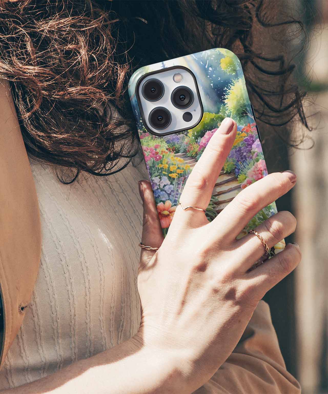 Blissful Floral Pathway of Dreams iPhone case Case Cazify - Delivery Canada