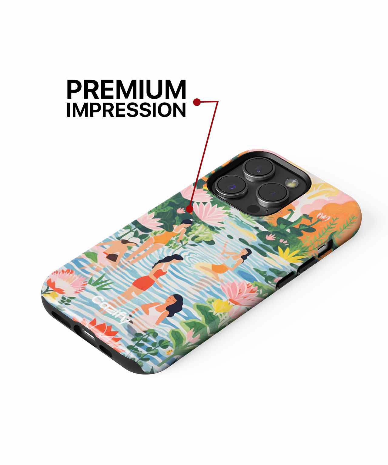 Blissful Ladies in a Vibrant Oasis iPhone case Case Cazify - Delivery Canada