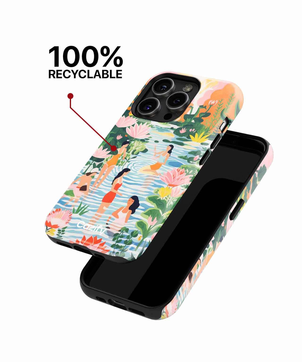 Blissful Ladies in a Vibrant Oasis iPhone case Case Cazify - Delivery Canada