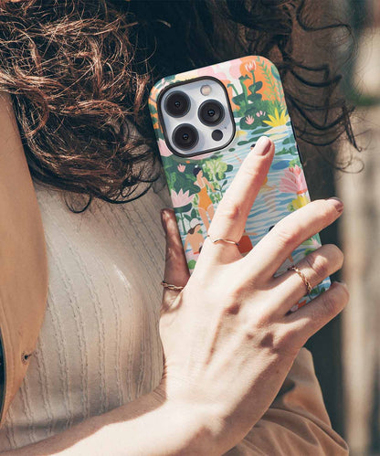 Blissful Ladies in a Vibrant Oasis iPhone case Case Cazify - Delivery Canada