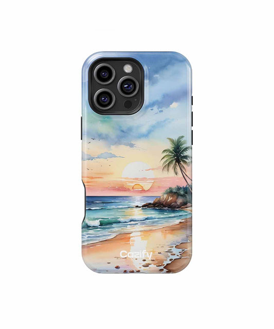 Blissful Tropical Sunset Serenity iPhone case Case Cazify - Delivery Canada