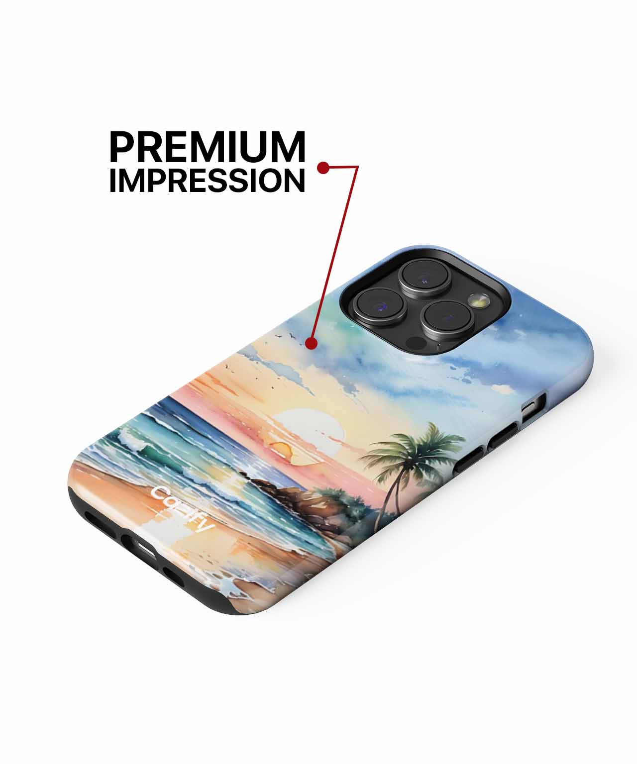 Blissful Tropical Sunset Serenity iPhone case Case Cazify - Delivery Canada