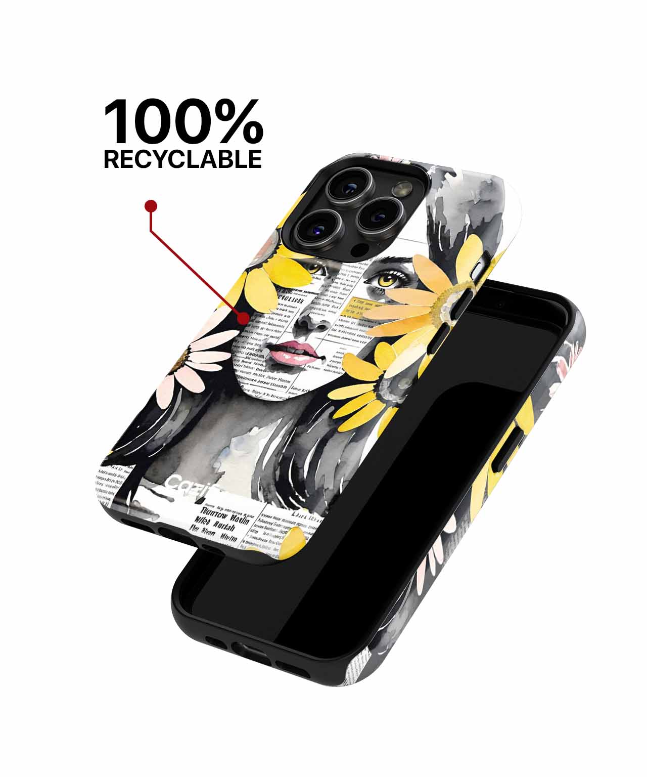Blooming Beauty with a Twist iPhone case Case Cazify - Delivery Canada