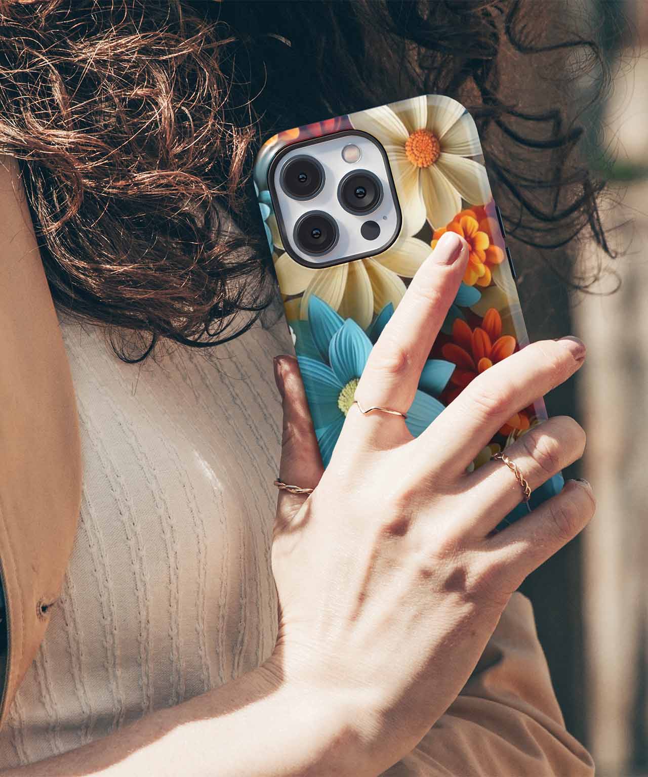 Blooming Colorful Delightful Garden iPhone case Case Cazify - Delivery Canada