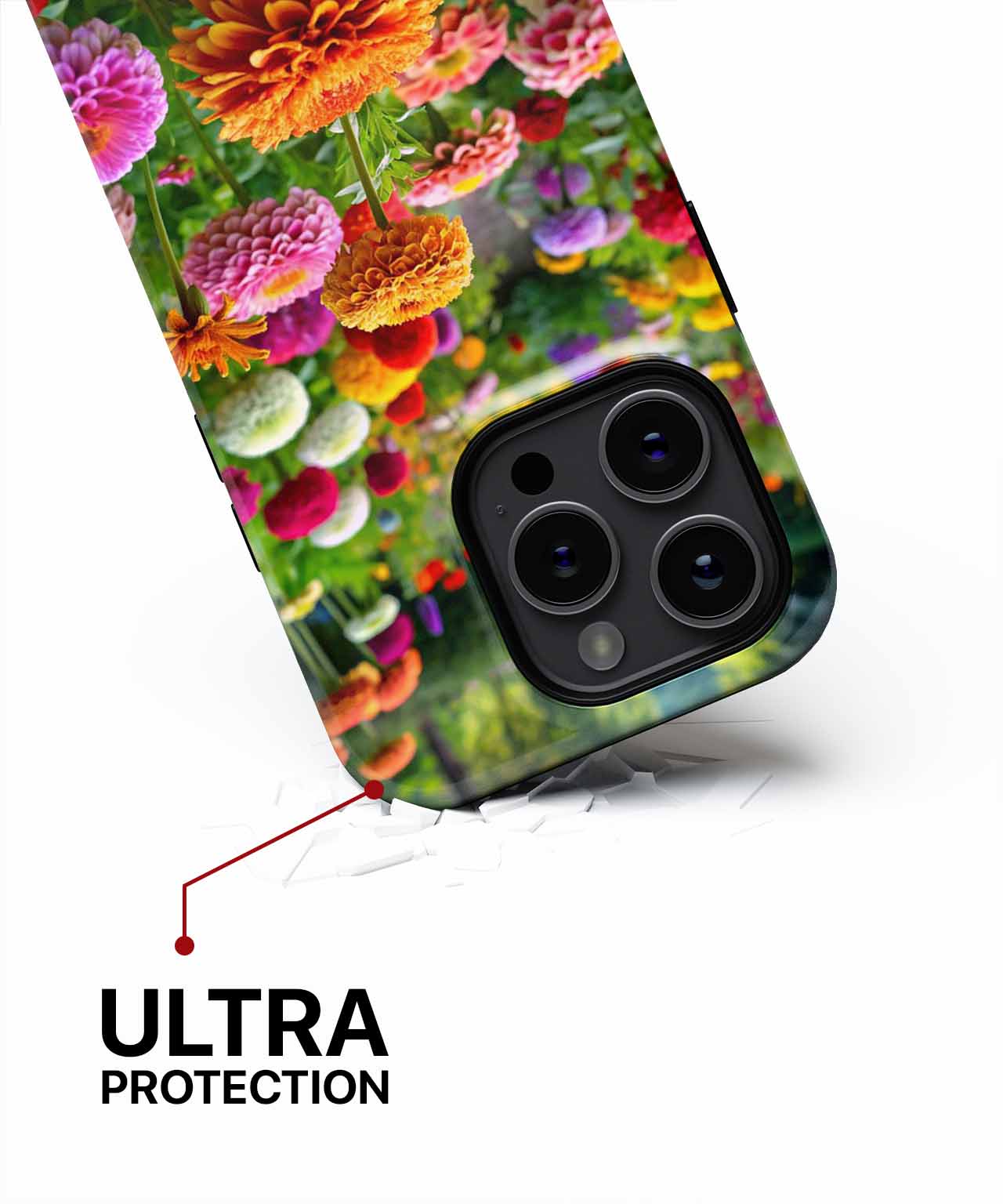 Blooming Colorful Garden of Joyful Flowers iPhone case Case Cazify - Delivery Canada