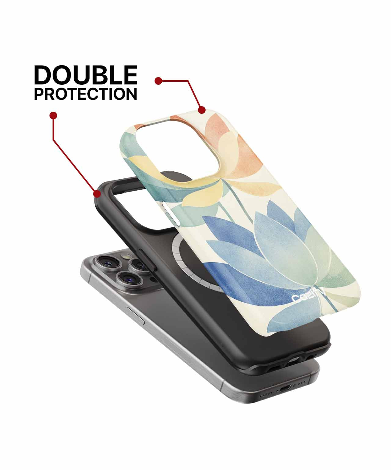 Blooming Colorful Water Lily Delight iPhone case Case Cazify - Delivery Canada