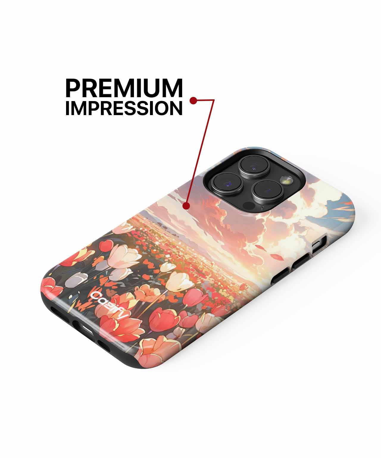 Blooming Delight in a Colorful Dreamy Landscape iPhone case Case Cazify - Delivery Canada