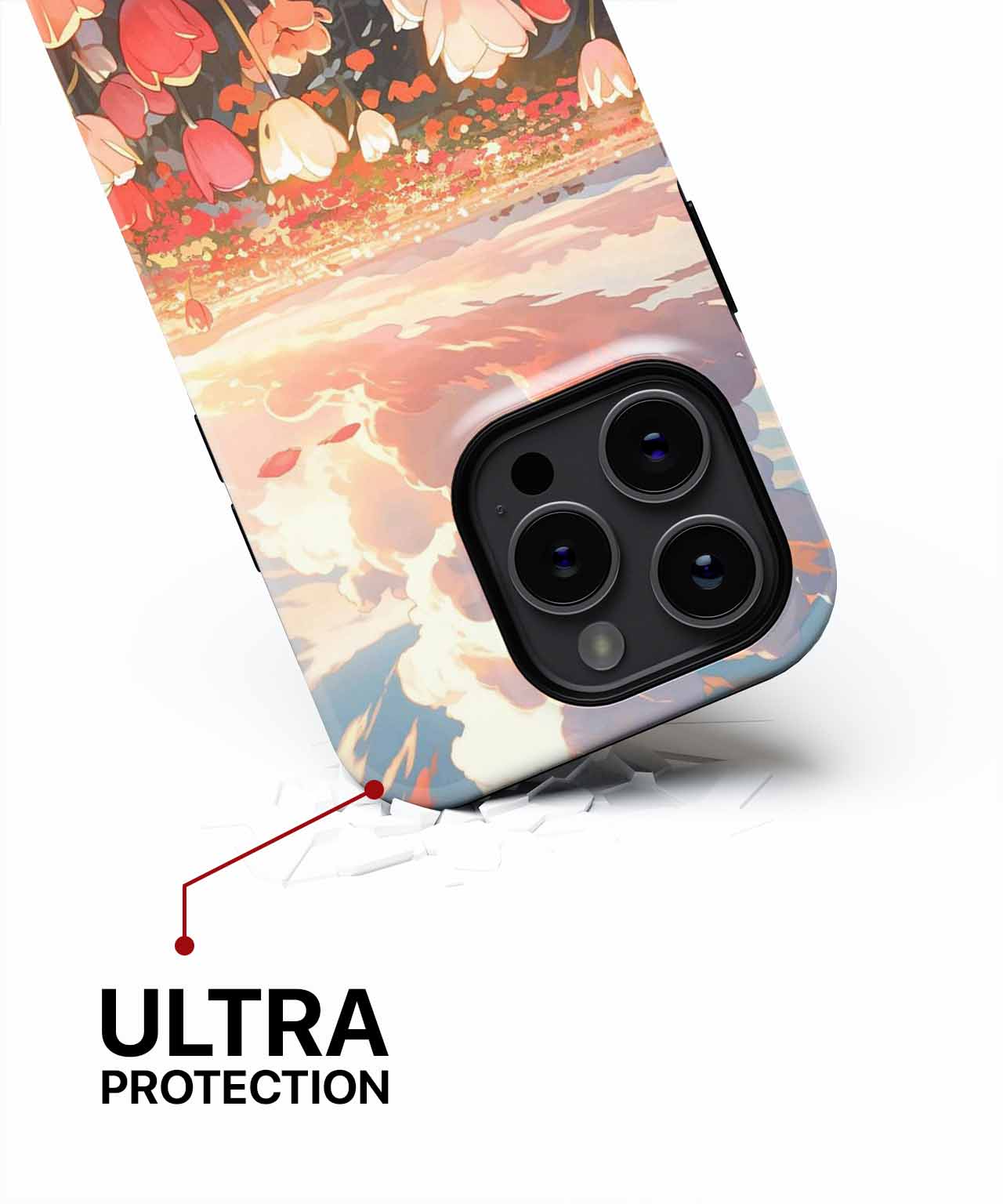 Blooming Delight in a Colorful Dreamy Landscape iPhone case Case Cazify - Delivery Canada