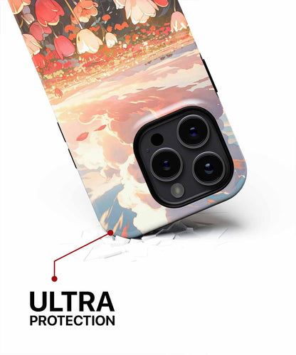 Blooming Delight in a Colorful Dreamy Landscape iPhone case Case Cazify - Delivery Canada