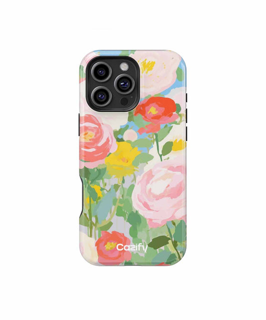 Blooming Floral Delight in Pastel Hues iPhone case Case Cazify - Delivery Canada