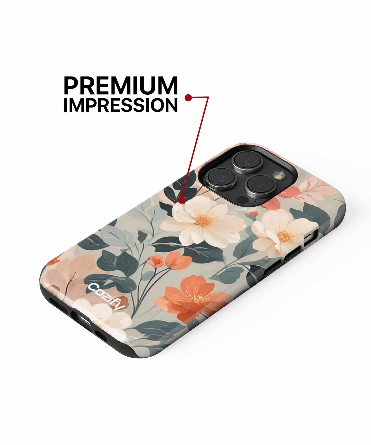 Blooming Floral Delight in Soft Pastels iPhone case Case Cazify - Delivery Canada