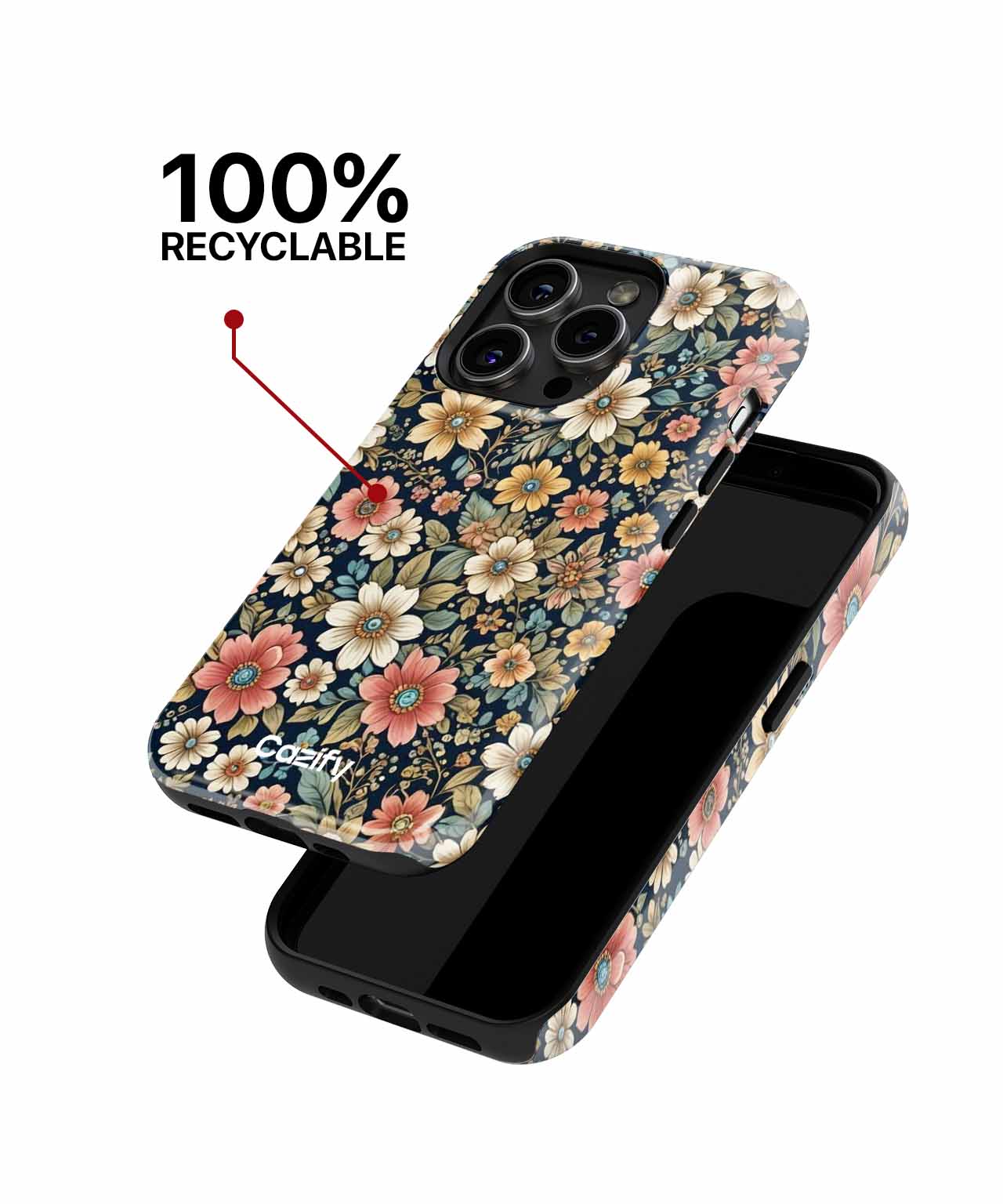 Blooming Floral Fun Under Moonlight iPhone case Case Cazify - Delivery Canada