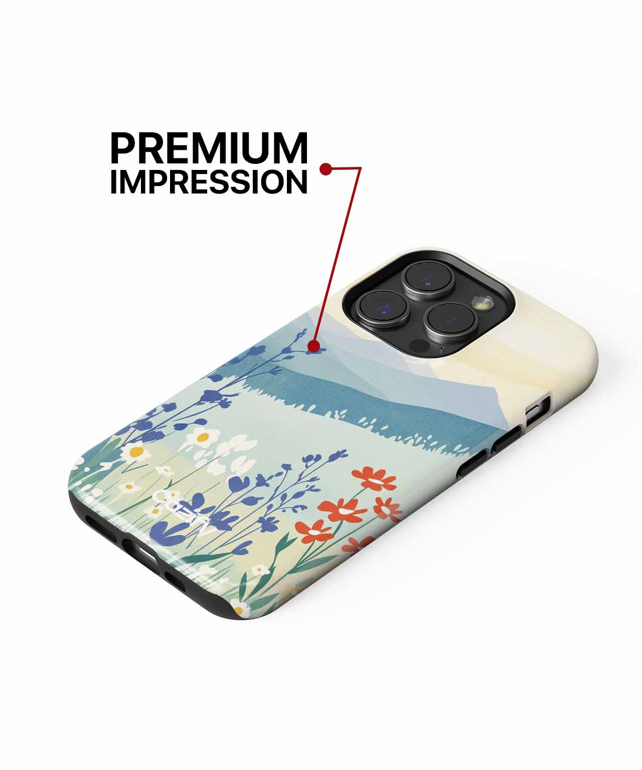 Blooming Meadow of Colorful Flowers iPhone case Case Cazify - Delivery Canada