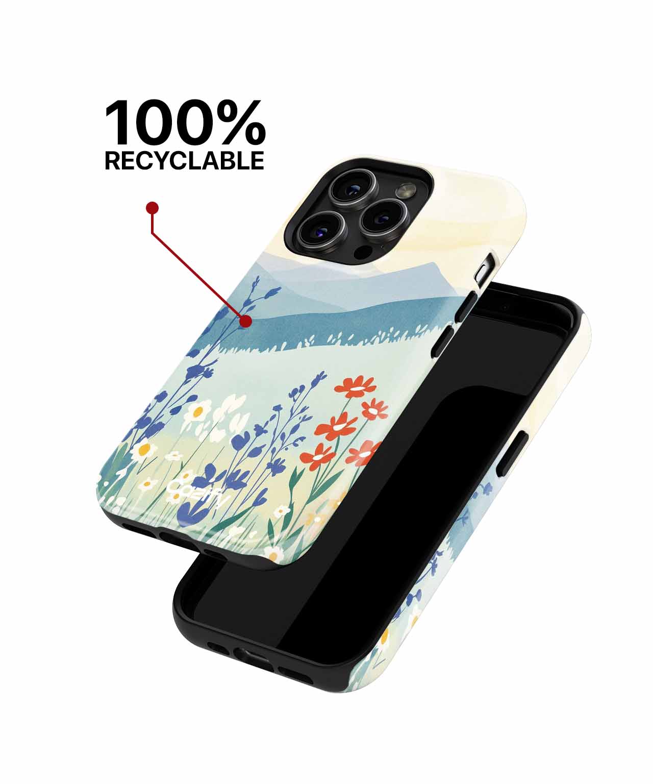 Blooming Meadow of Colorful Flowers iPhone case Case Cazify - Delivery Canada