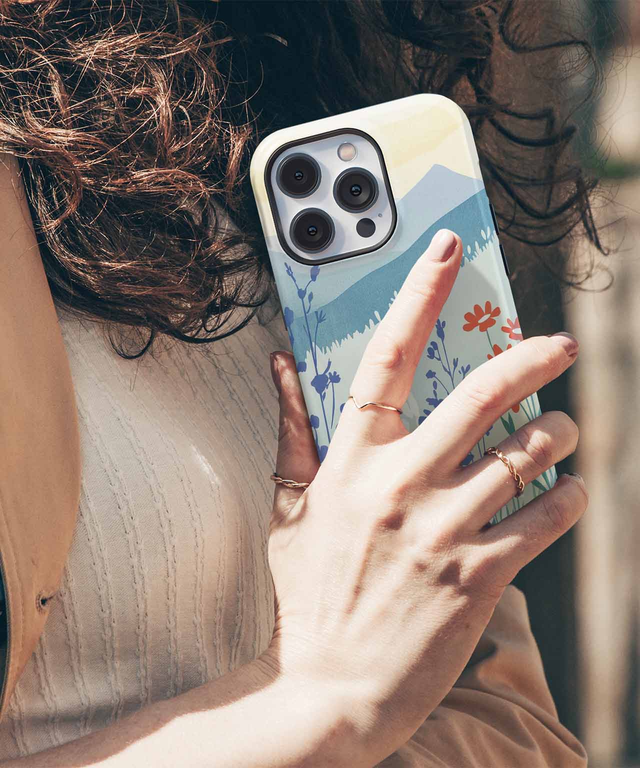 Blooming Meadow of Colorful Flowers iPhone case Case Cazify - Delivery Canada