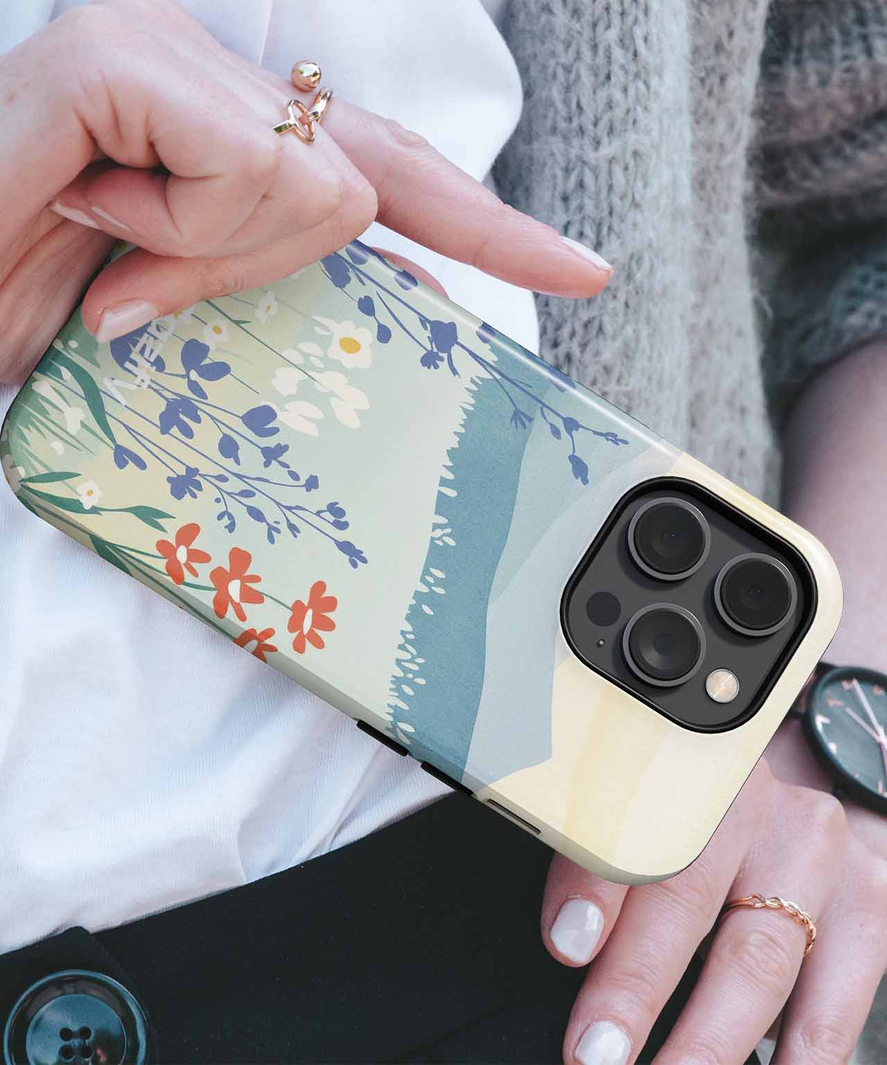 Blooming Meadow of Colorful Flowers iPhone case Case Cazify - Delivery Canada