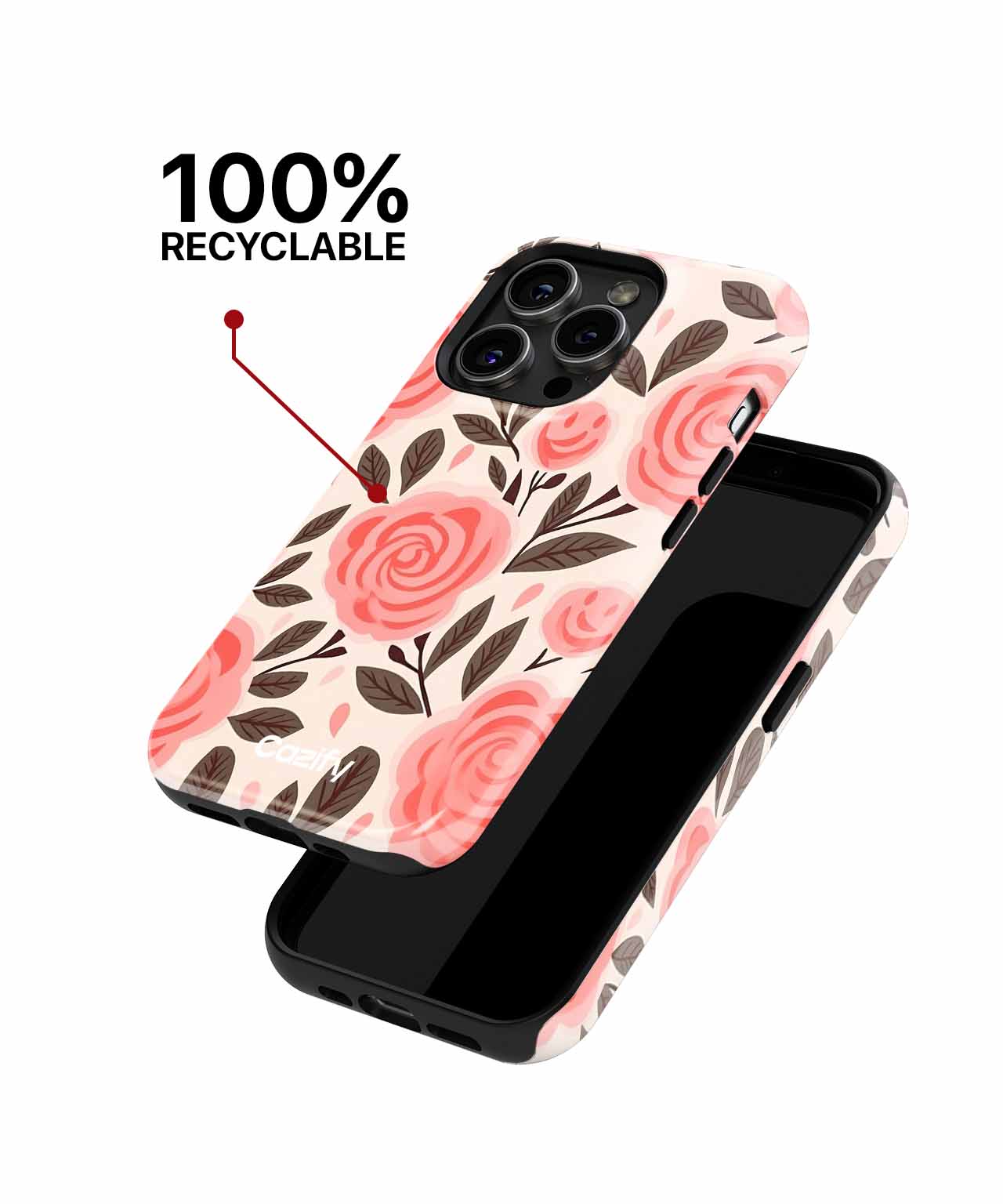 Blooming Pink Petal Paradise iPhone case Case Cazify - Delivery Canada