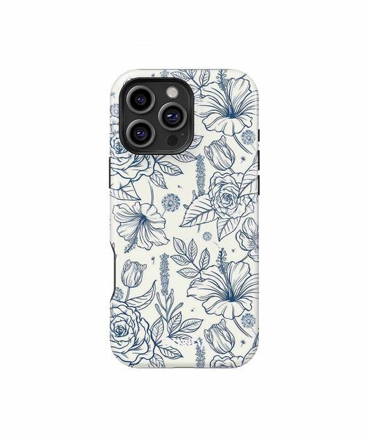 Blooming Roses and Hibiscus Extravaganza iPhone case Case Cazify - Delivery Canada