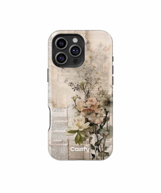 Blooming Vintage Elegance with a Touch of Whimsy iPhone case Case Cazify - Delivery Canada