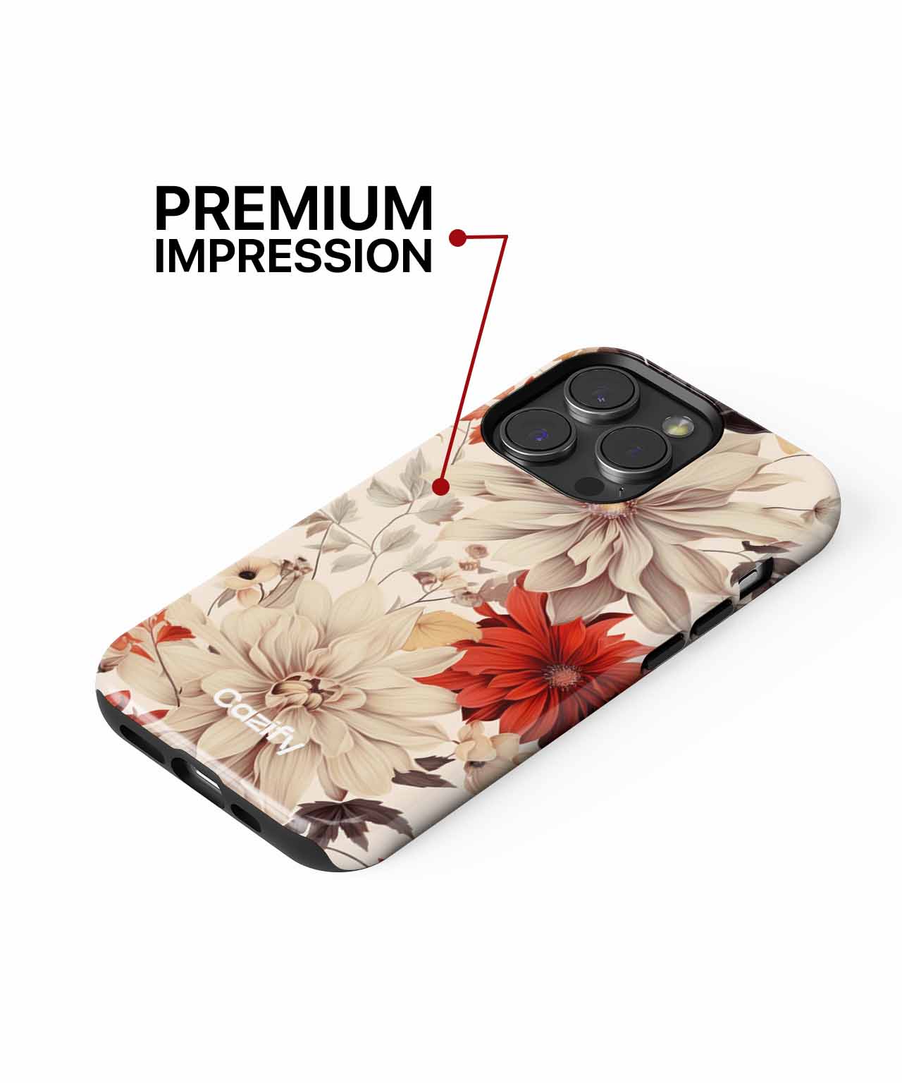 Blooming Whimsy with Colorful Petals iPhone case Case Cazify - Delivery Canada