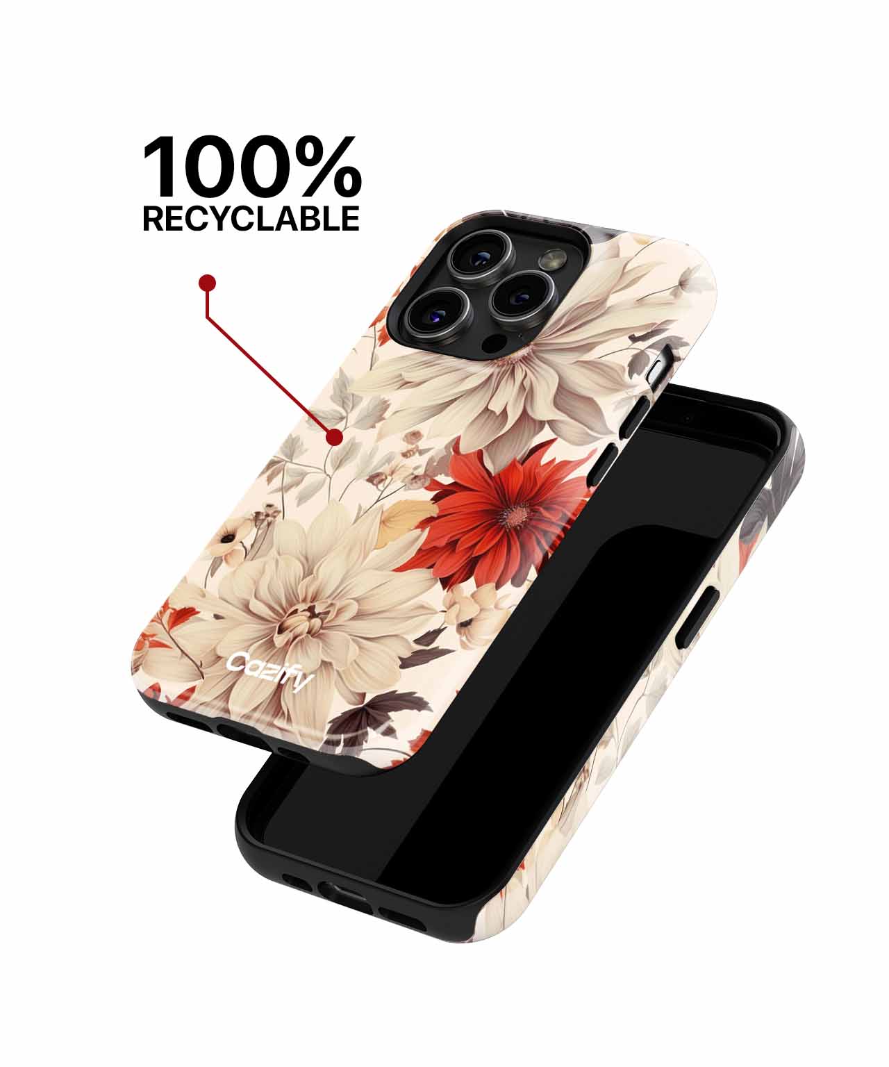 Blooming Whimsy with Colorful Petals iPhone case Case Cazify - Delivery Canada