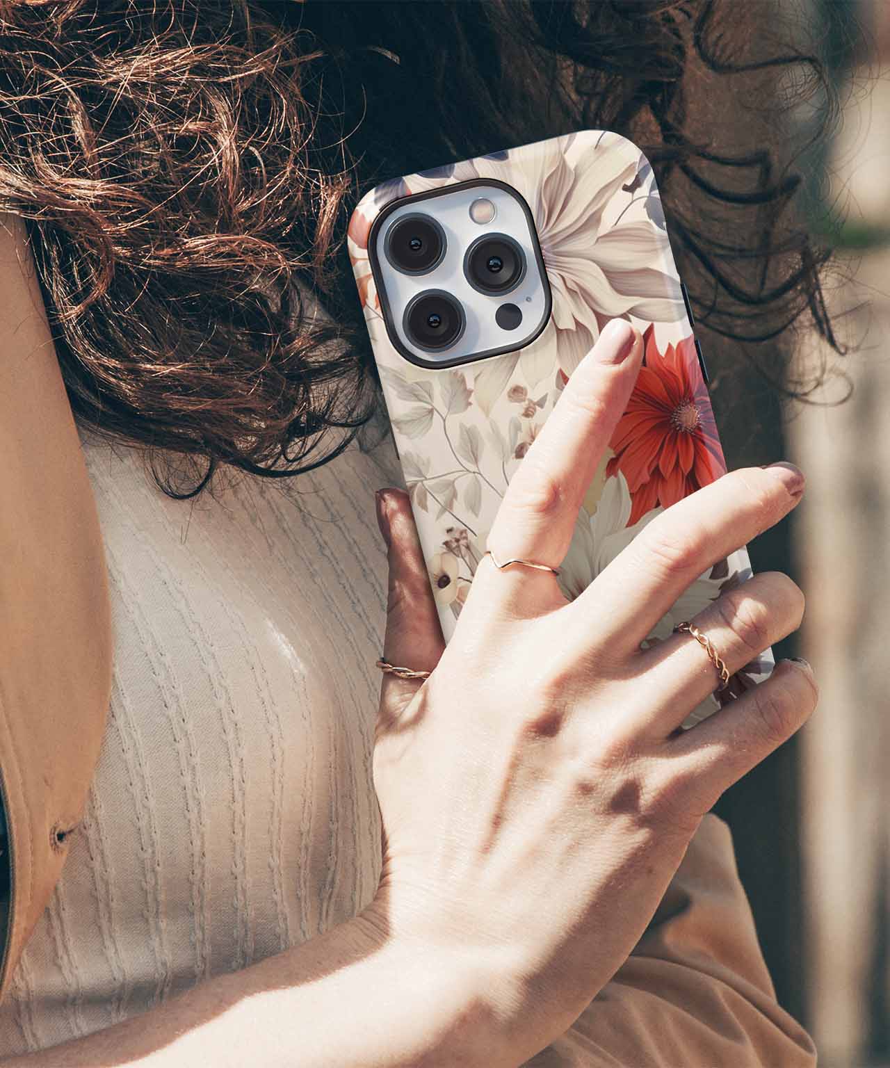 Blooming Whimsy with Colorful Petals iPhone case Case Cazify - Delivery Canada