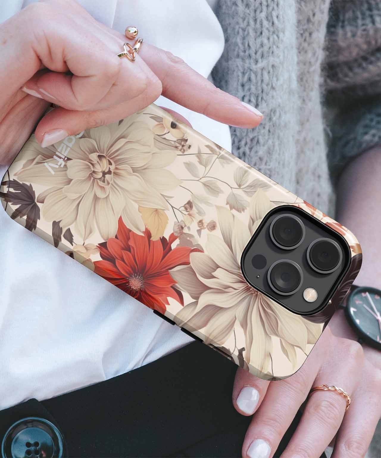 Blooming Whimsy with Colorful Petals iPhone case Case Cazify - Delivery Canada