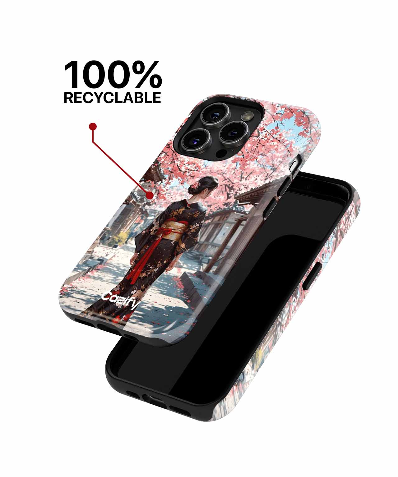 Blossoming Cherry Blossoms Serenity iPhone case Case Cazify - Delivery Canada