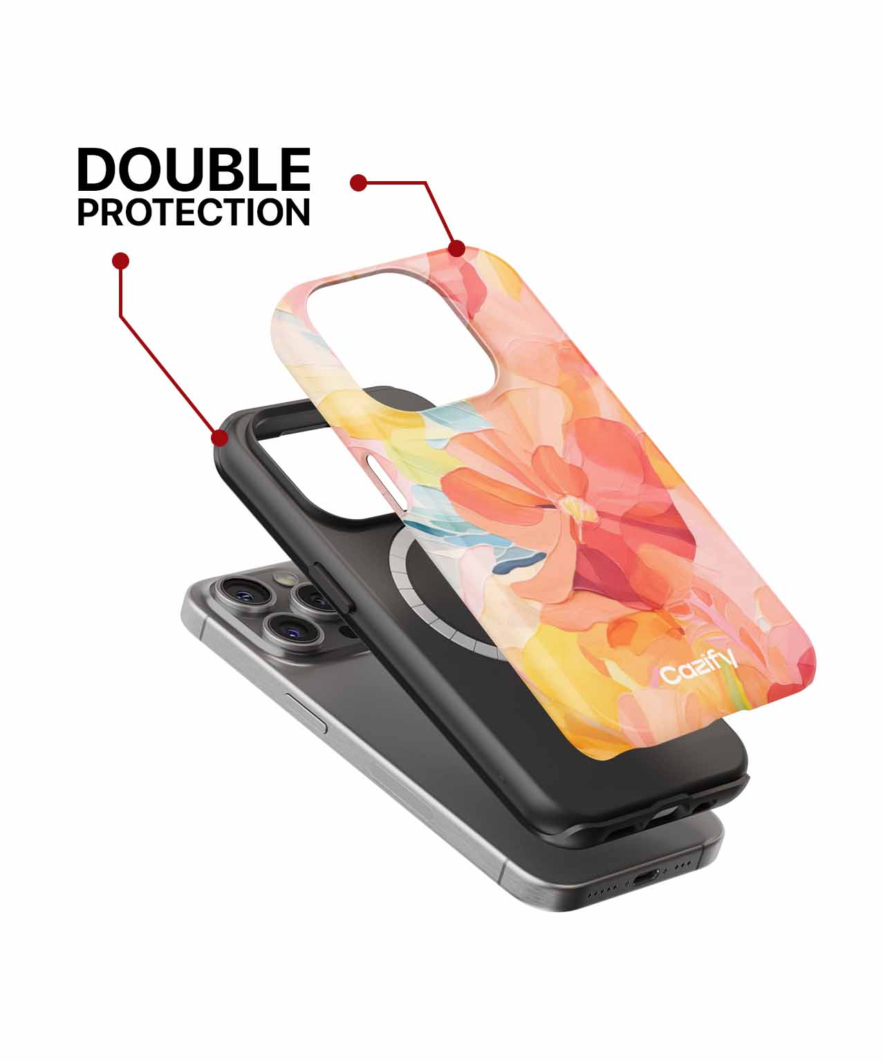 Blossoming Colorful Floral Delight iPhone case Case Cazify - Delivery Canada