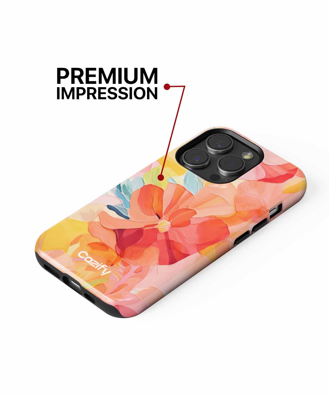 Blossoming Colorful Floral Delight iPhone case Case Cazify - Delivery Canada