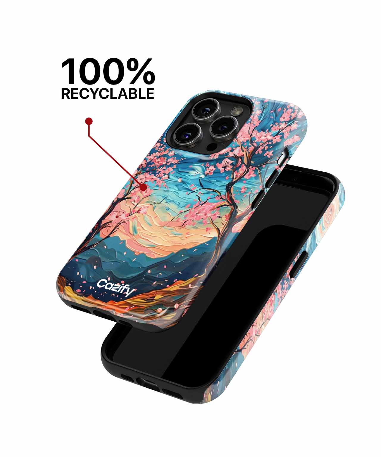 Blossoming Dreams Under a Starry Sky iPhone case Case Cazify - Delivery Canada