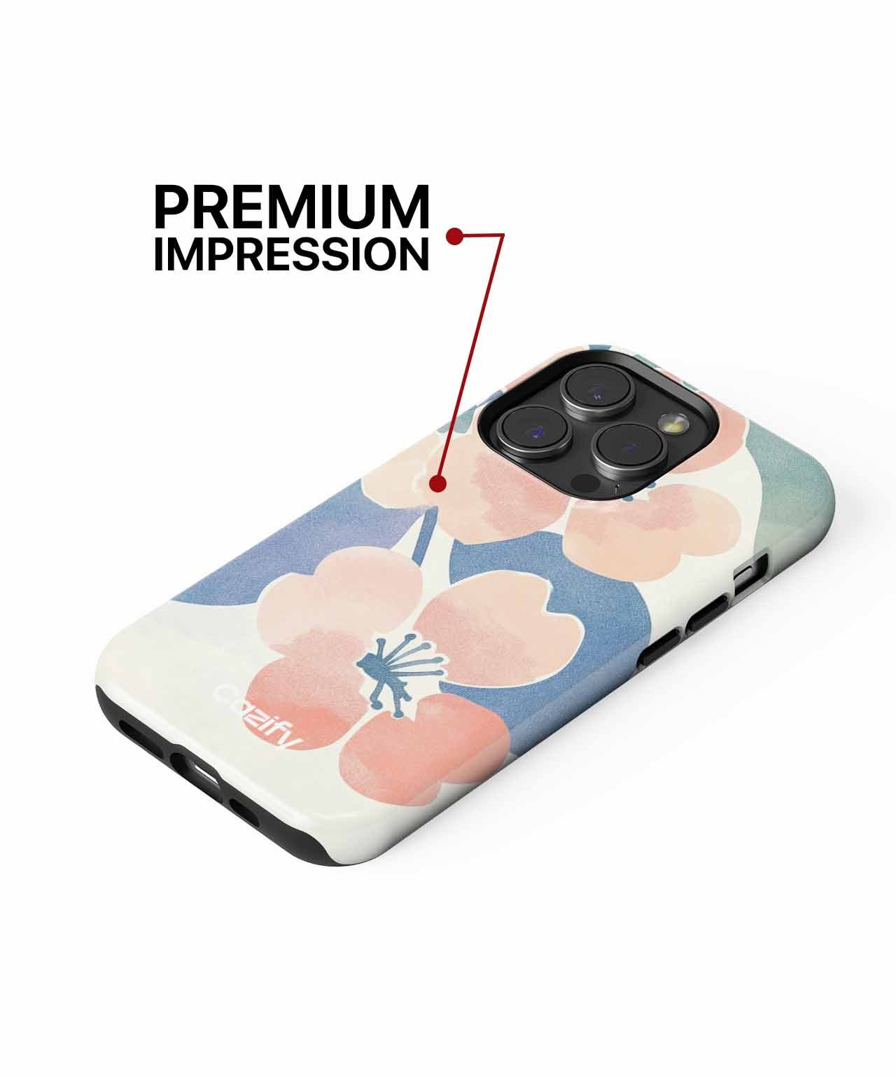 Blossoming Joyful Petals and Leaves iPhone case Case Cazify - Delivery Canada