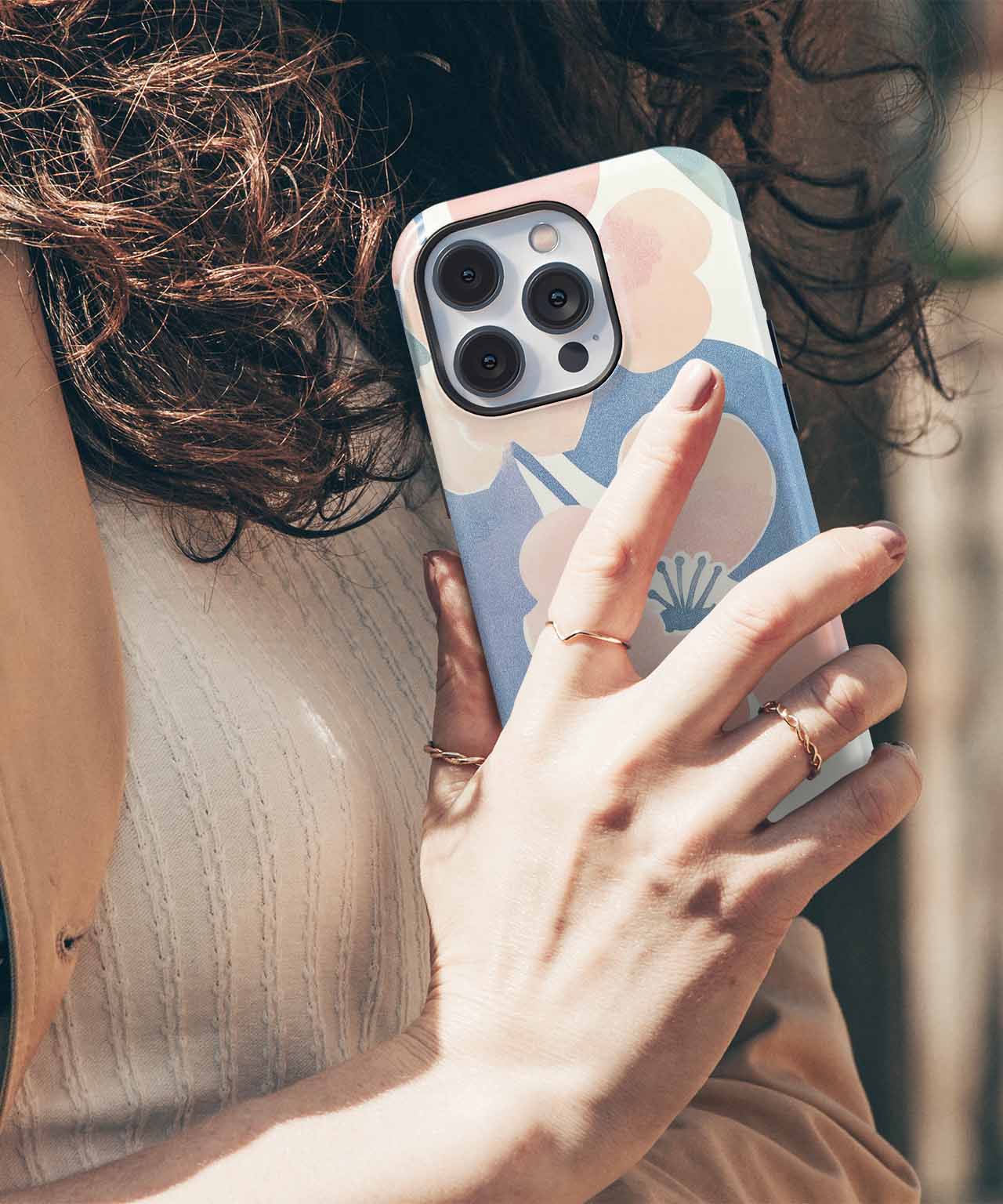 Blossoming Joyful Petals and Leaves iPhone case Case Cazify - Delivery Canada