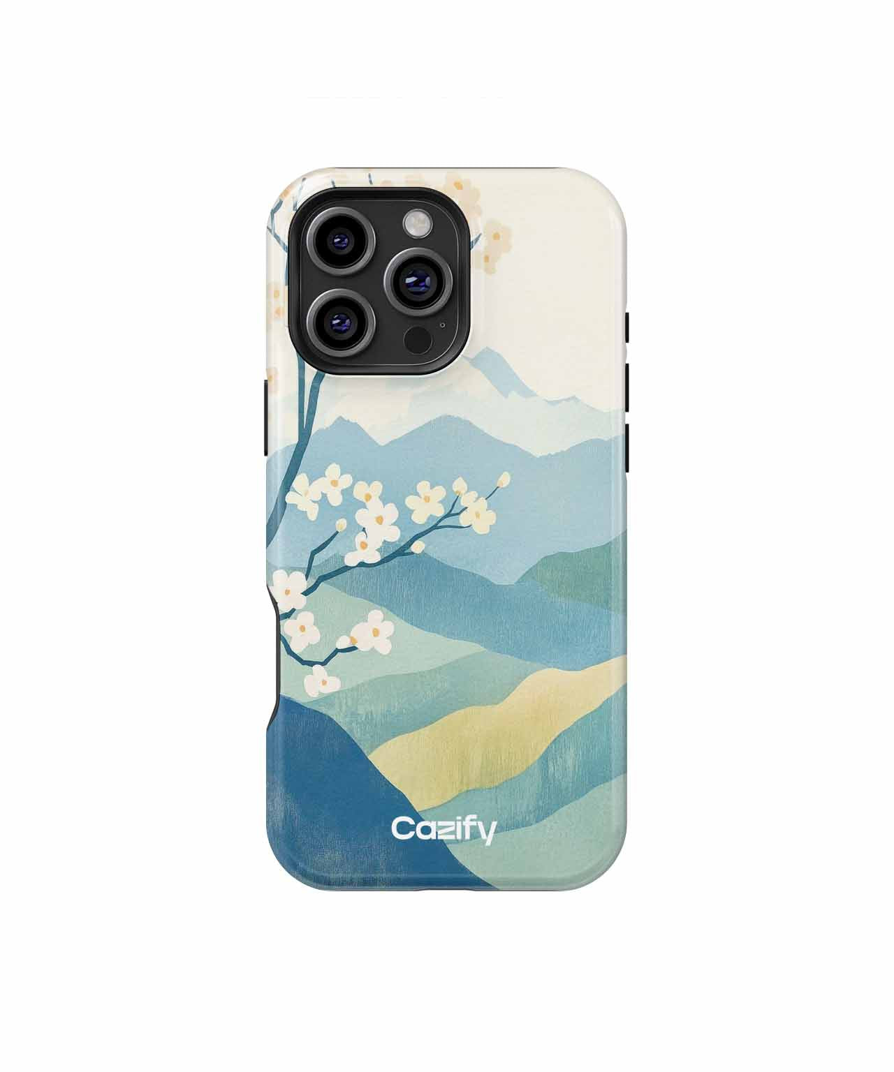 Blossoming Mountains in a Dreamy Landscape iPhone case Case Cazify - Delivery Canada