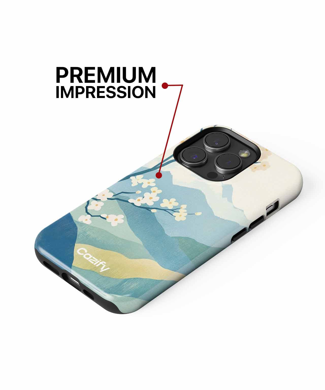 Blossoming Mountains in a Dreamy Landscape iPhone case Case Cazify - Delivery Canada