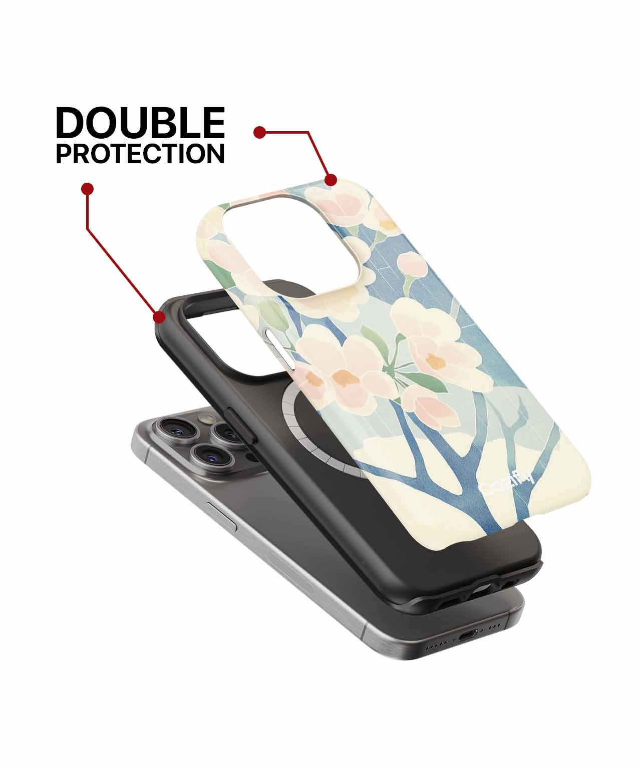 Blossoming Serenity with a Touch of Whimsy iPhone case Case Cazify - Delivery Canada